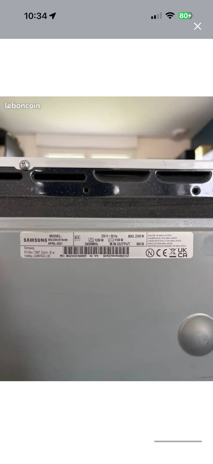 Micro onde Samsung · photo 3