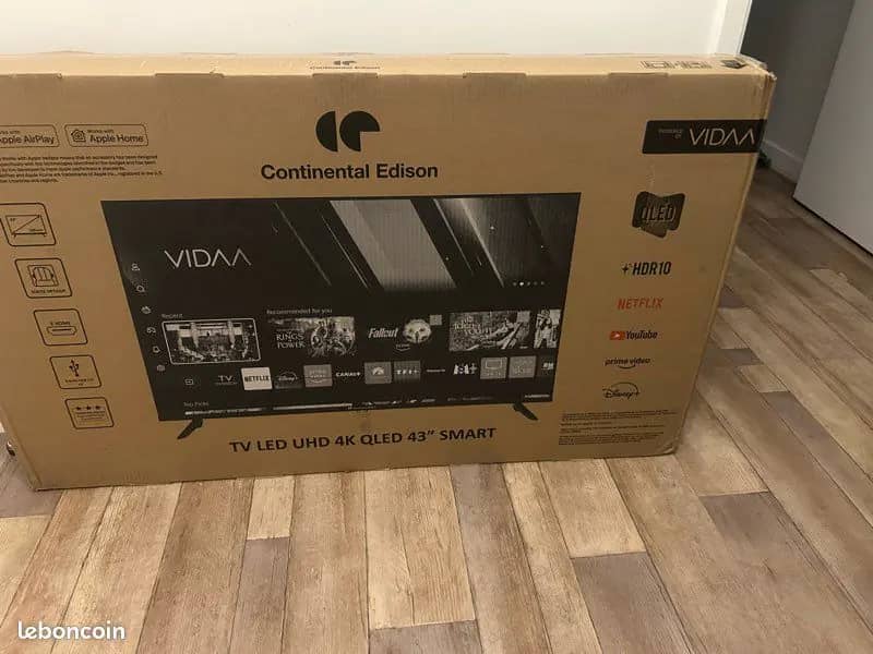 Télé Edison Qled Smart 43 pouces 4K neuve 2 ans de garantie · photo 2