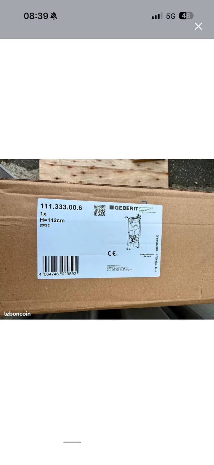 Pack wc suspendu Geberit Autoportant sans bride · photo 4