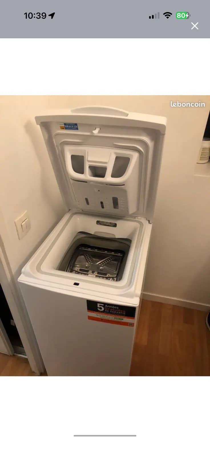 Lave linge top - INDESIT · photo 2