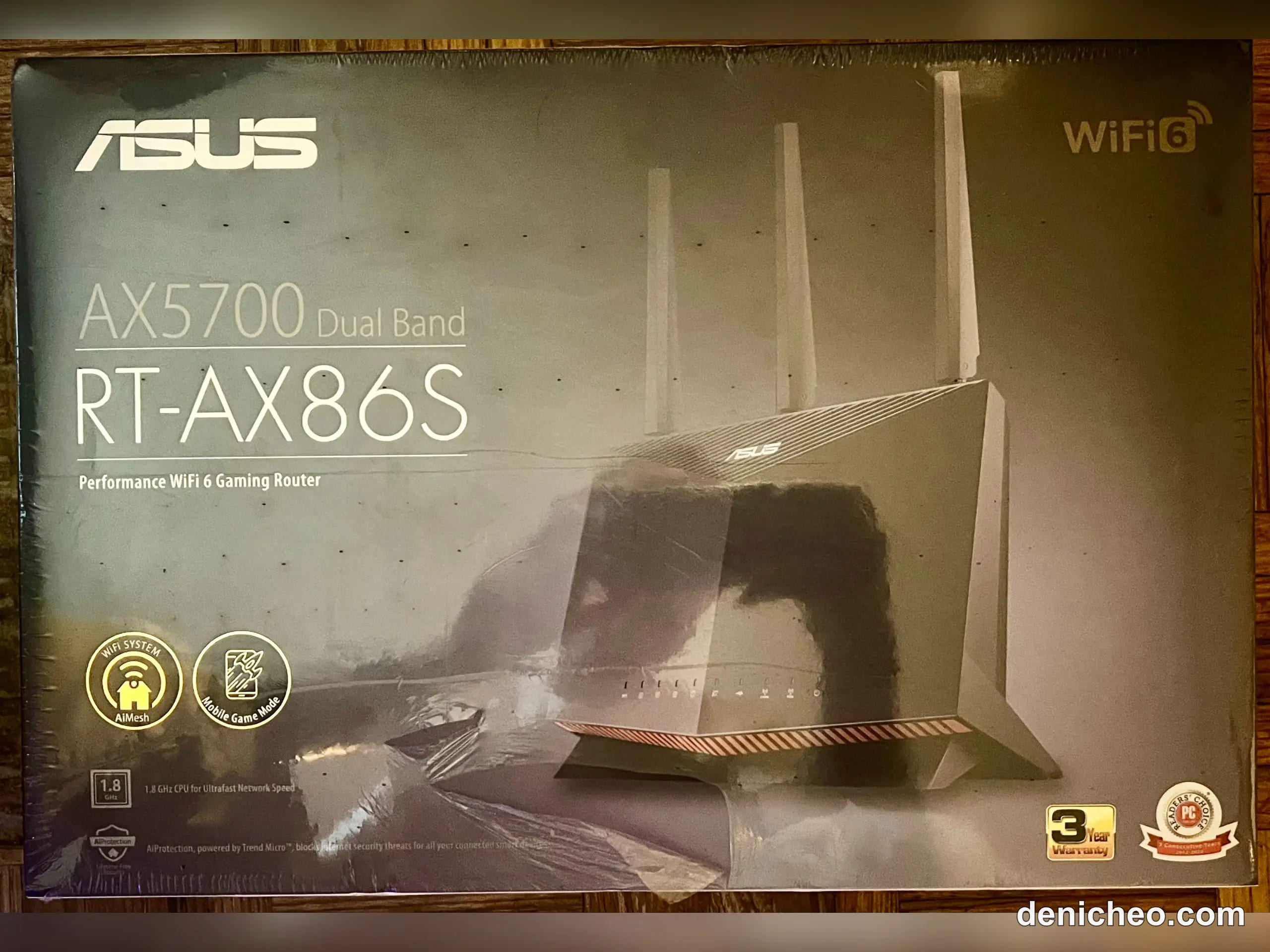 Routeur gaming Asus RT-AX86S (AX5700) - Wifi6 2.4/5/6GHz - 802.11ax - 5700Mbps - Point d'accès sans-fil - NEUF · photo 1
