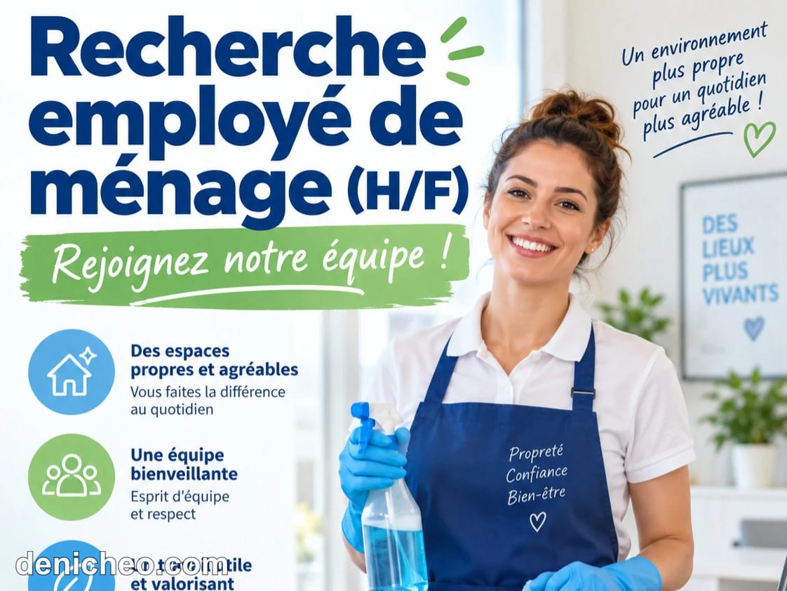 Recherche employé de ménage (H/F) · photo 1